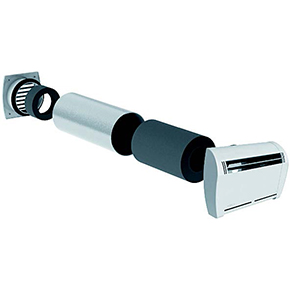 KIT SILENCIADOR MURO HIGRO.Ø125 MOD.EM HY