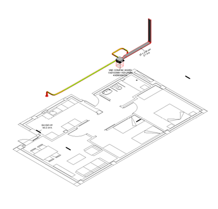 SIBER ECO HIGRO Red Pure Air Termoplástico 2x1
