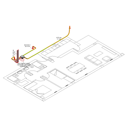SIBER ECO HIGRO Red Pure Air Termoplástico 2x2